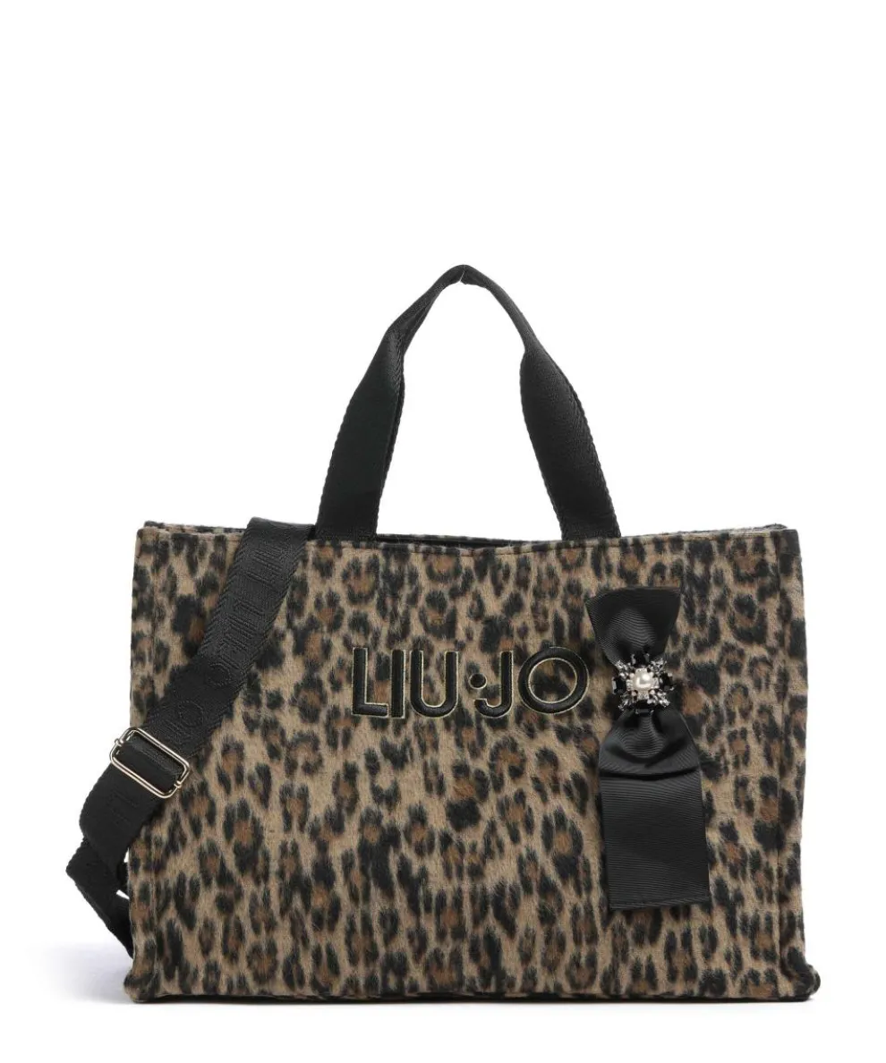 L Handbag polyester brown