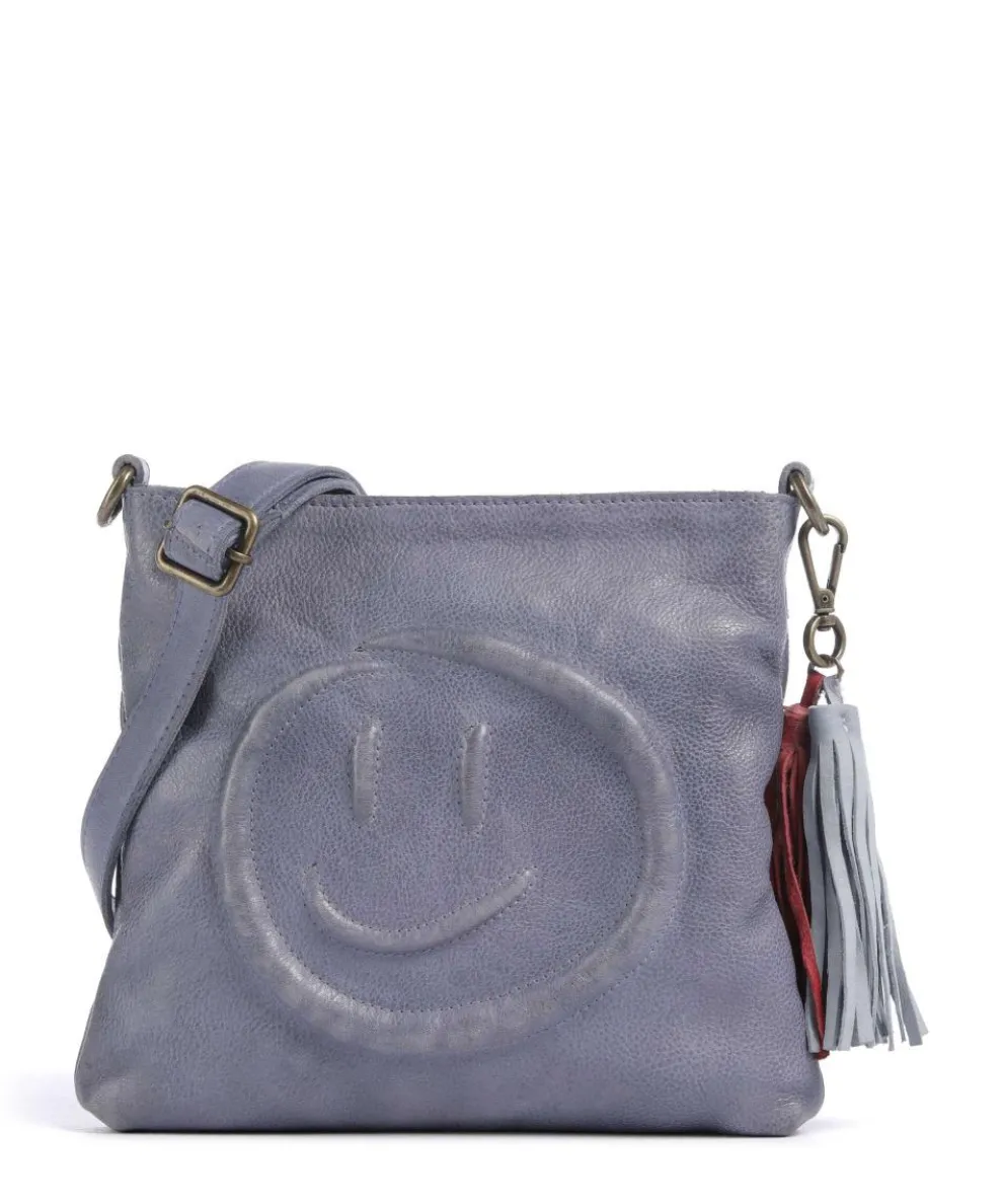 Lachnerstrasse 4 Crossbody bag grained cow leather lavender