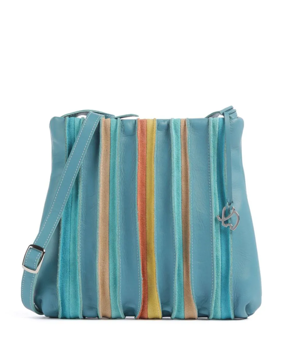 Laguna Crossbody bag leather turquoise
