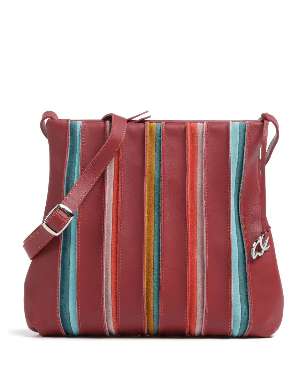 Laguna Crossbody bag leather dark red