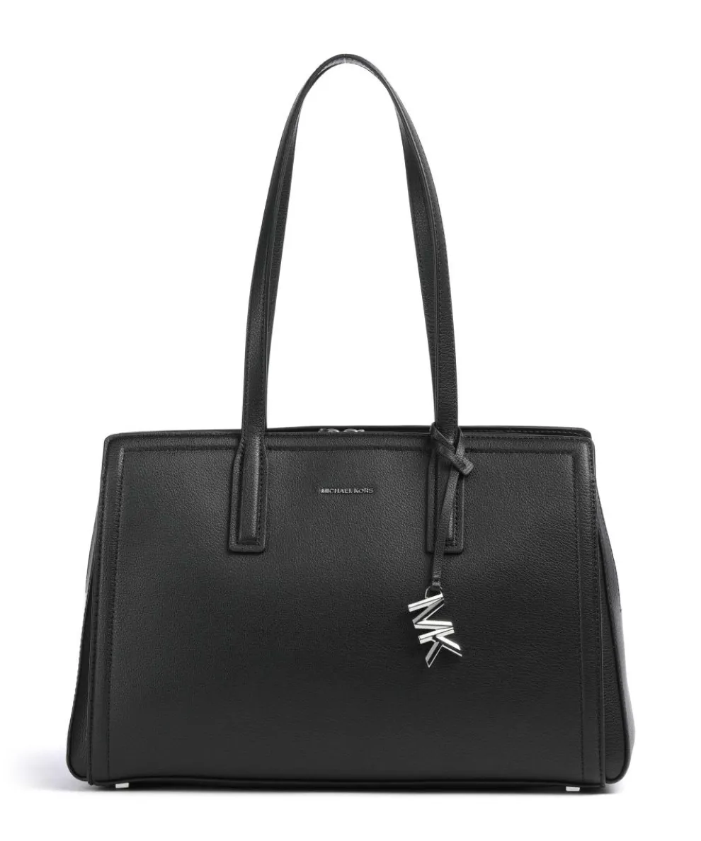 Laila Medium Tote bag grained cow leather black