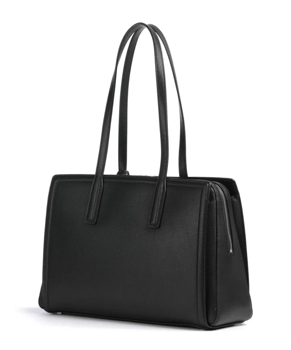 Laila Medium Tote bag grained cow leather black