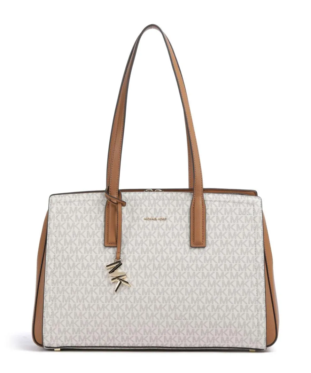 Laila Tote bag canvas ivory/brown