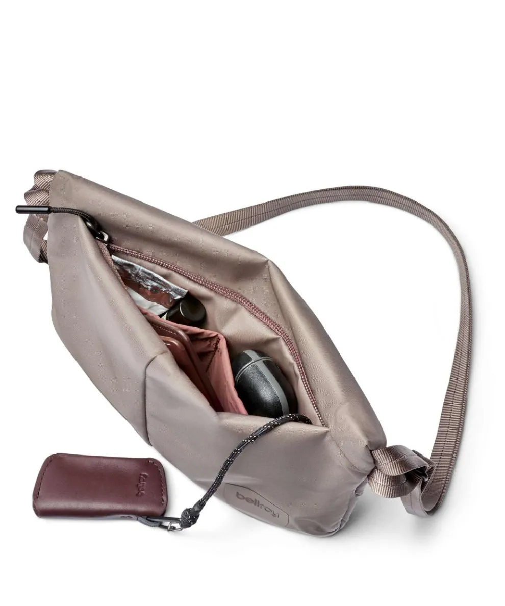 Laneway 3.5L Crossbody bag recycled nylon beige