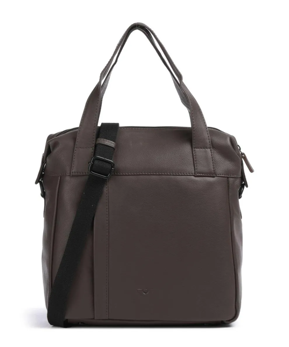 4Seasons Celia Handbag grained leather dark brown