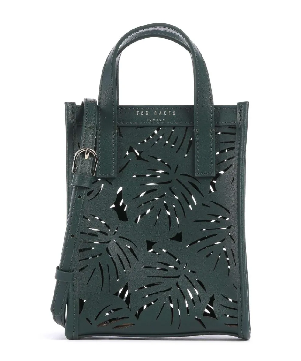 Leeora Crossbody bag fine grain cow leather dark green