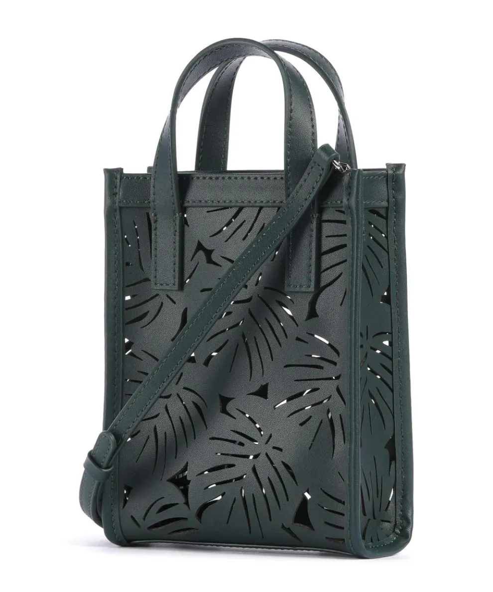 Leeora Crossbody bag fine grain cow leather dark green