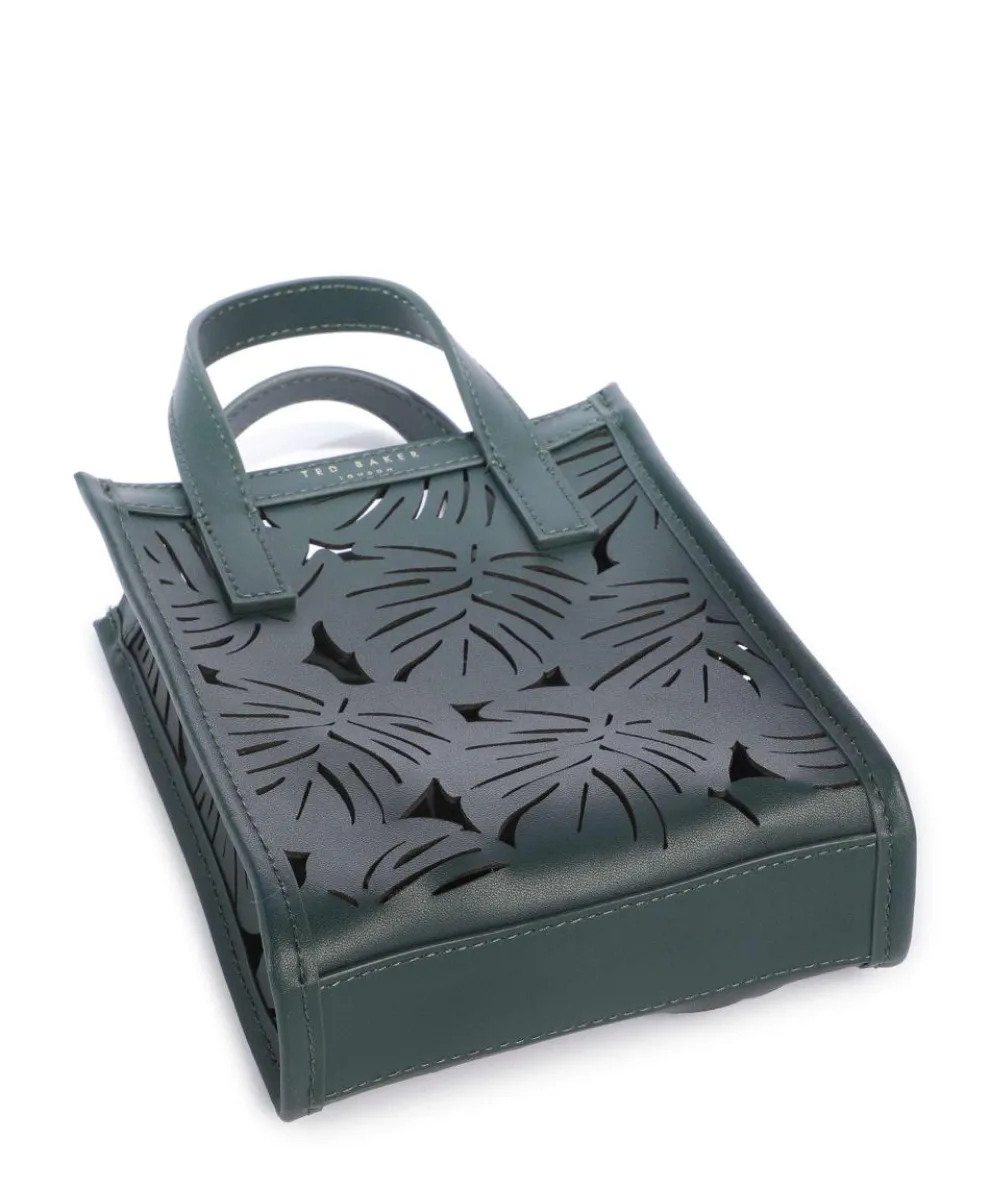 Leeora Crossbody bag fine grain cow leather dark green