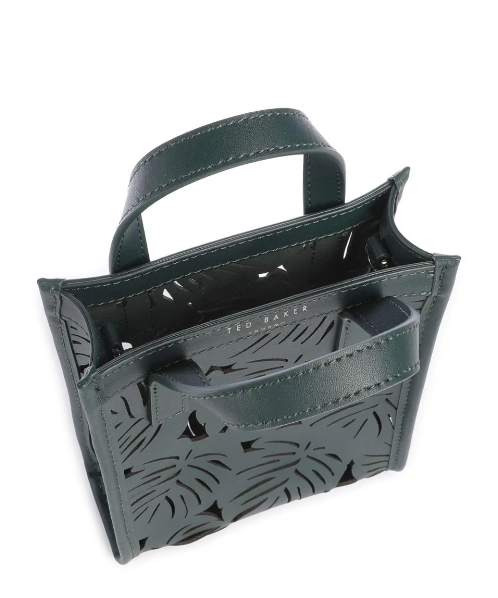 Leeora Crossbody bag fine grain cow leather dark green