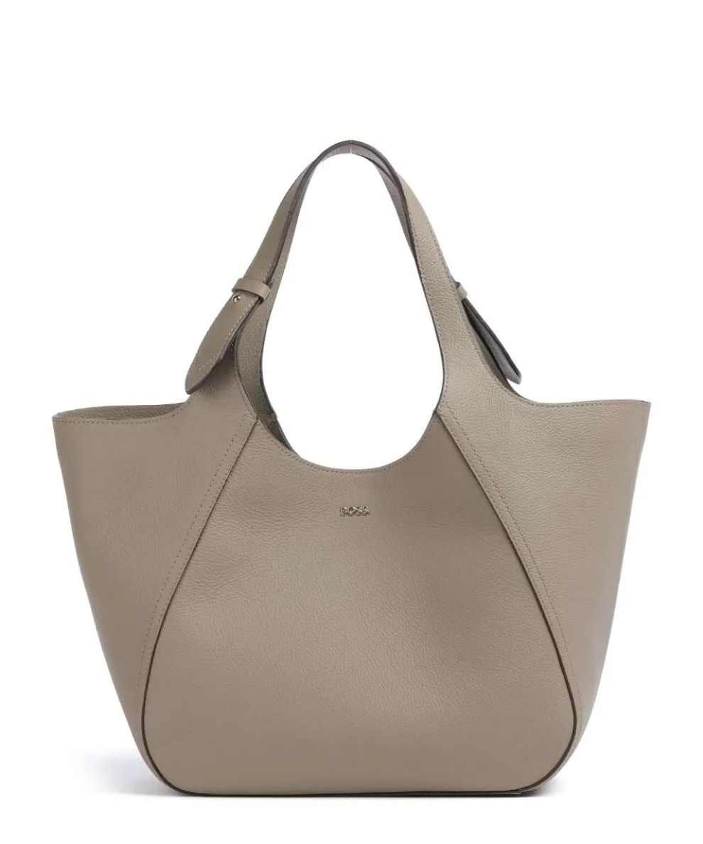 Lenah Big Tote bag grained cow leather taupe
