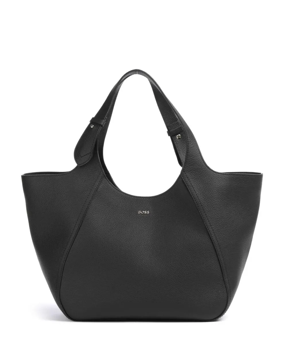 Lenah Big Tote bag grained cow leather black