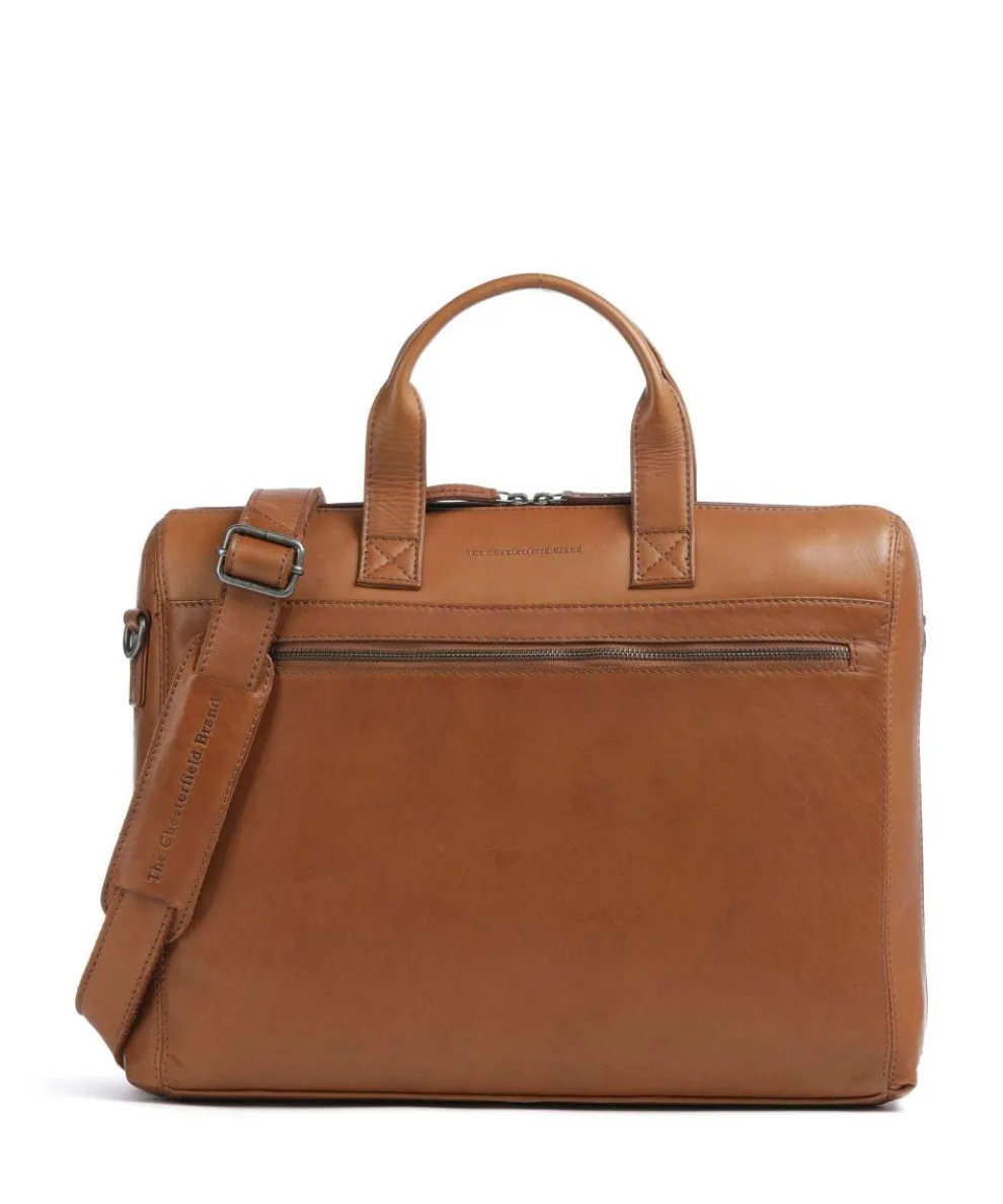 Levanto Briefcase 15″ pull-up cow leather cognac