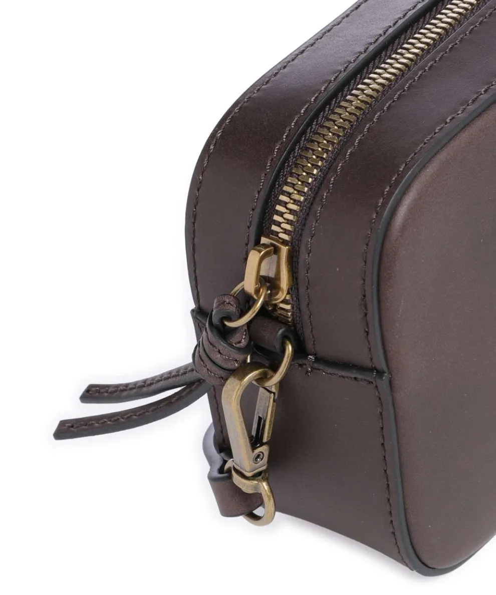 Liana XS Crossbody bag fine grain cow leather dark brown