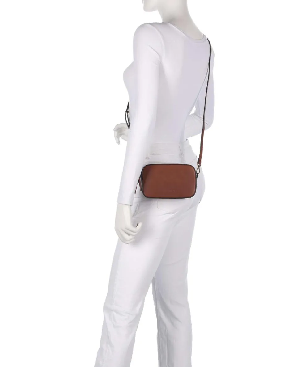 Liana XS Crossbody bag fine grain cow leather cognac