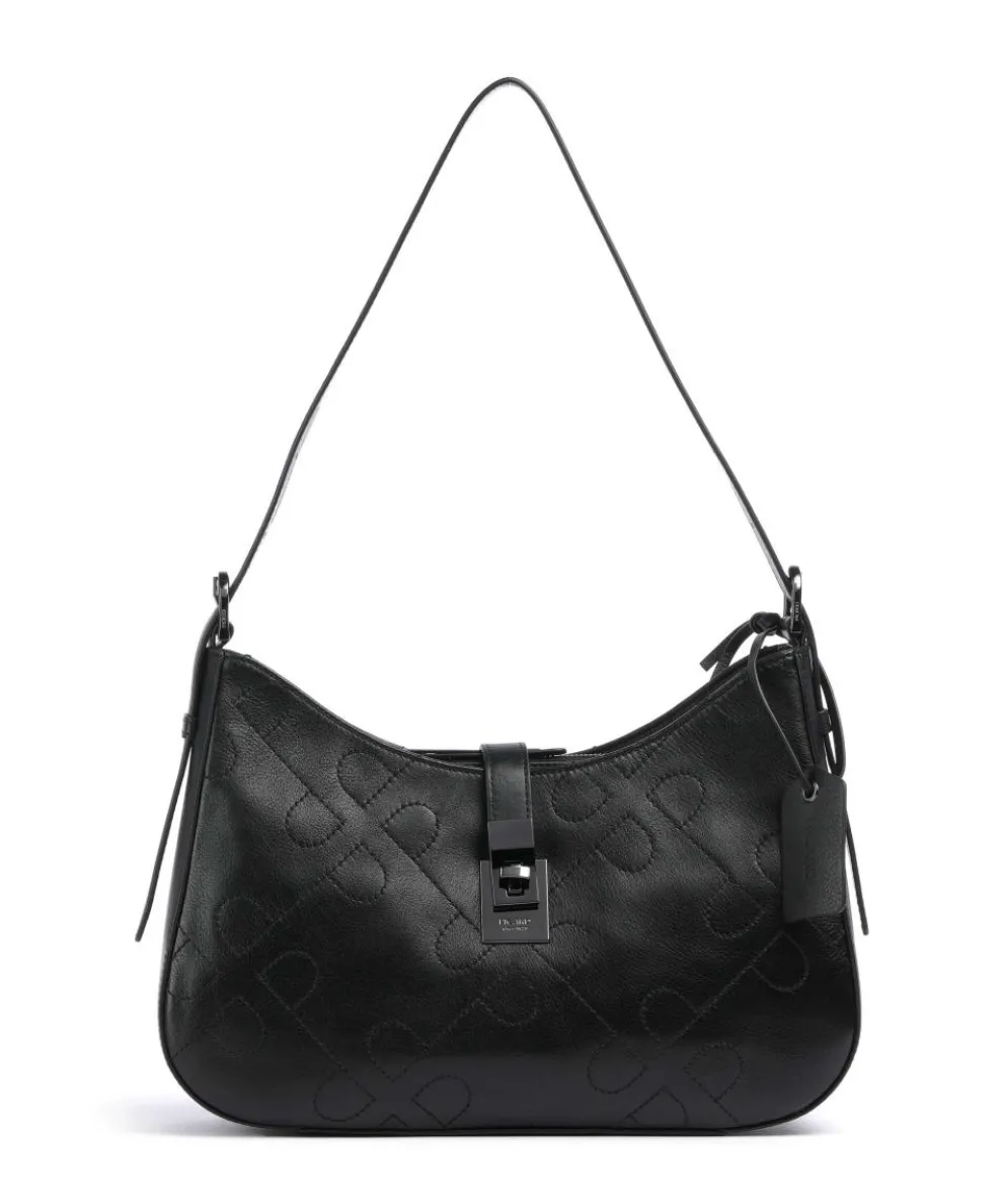 Liberty Shoulder bag fine grain cow leather black