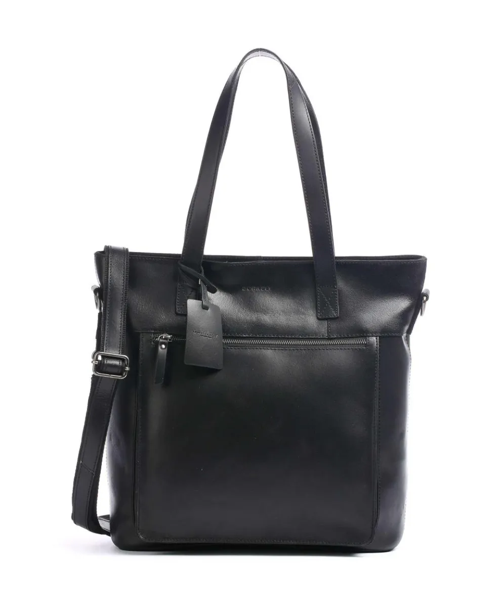 Vintage Jade Tote bag 14″ calfskin black