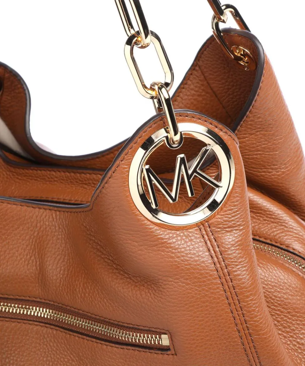 Lillie Hobo bag grained cow leather camel