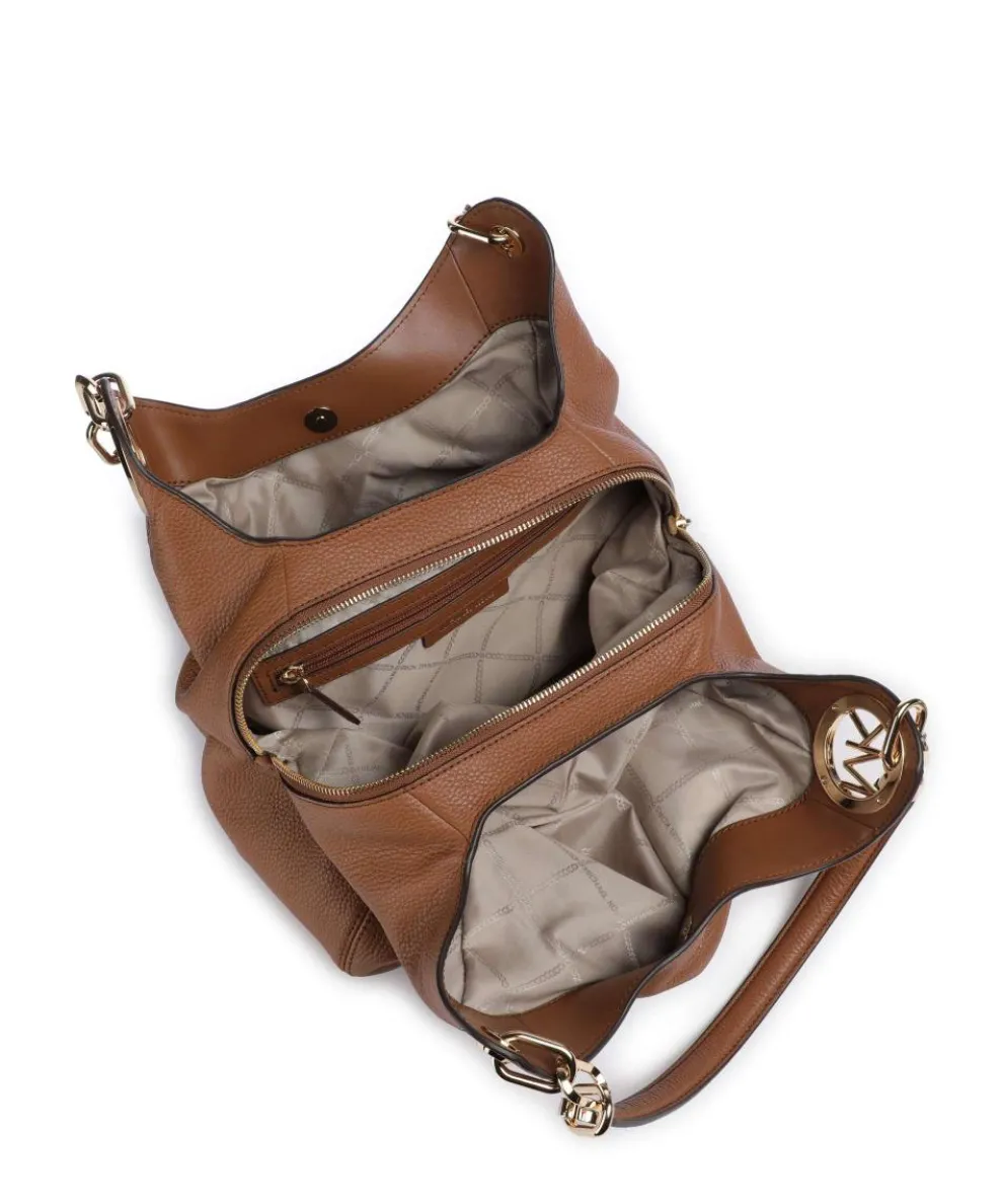 Lillie Hobo bag grained cow leather camel