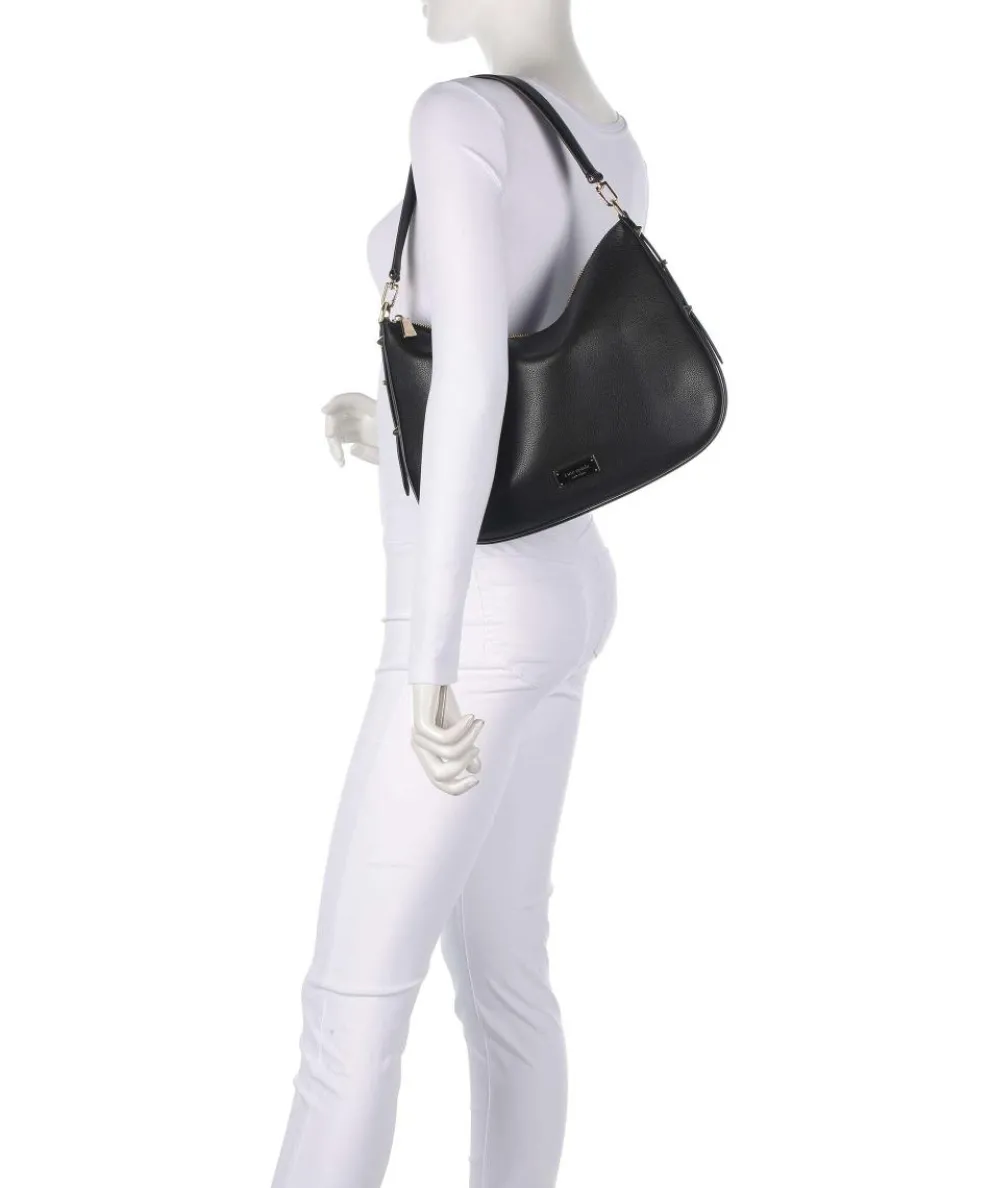 Liv Large Hobo bag grained cow leather black