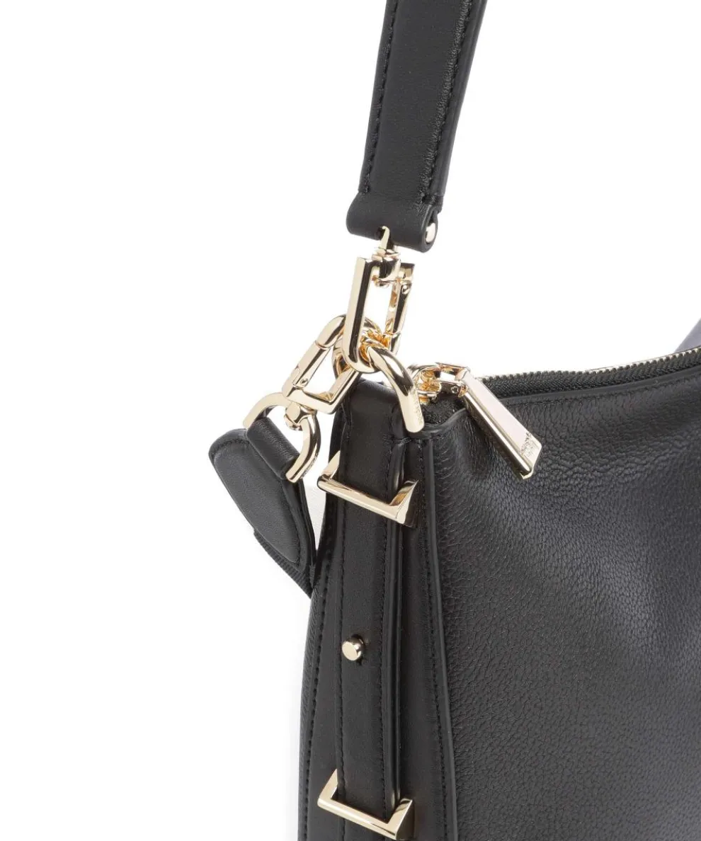 Liv Large Hobo bag grained cow leather black