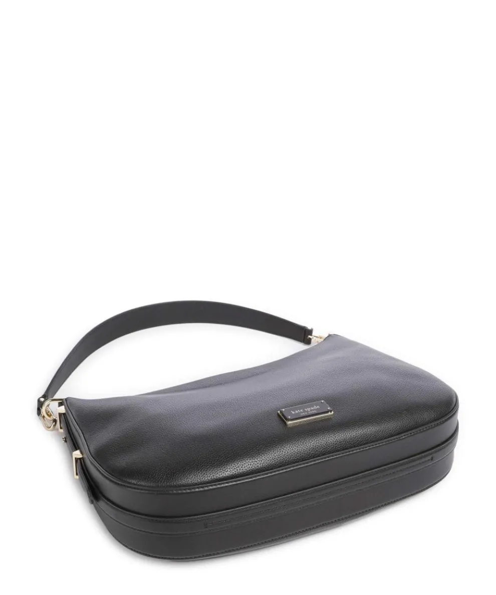 Liv Large Hobo bag grained cow leather black