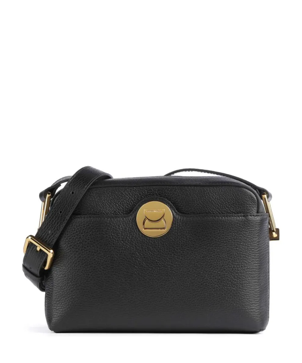 Liya Crossbody bag grained leather black