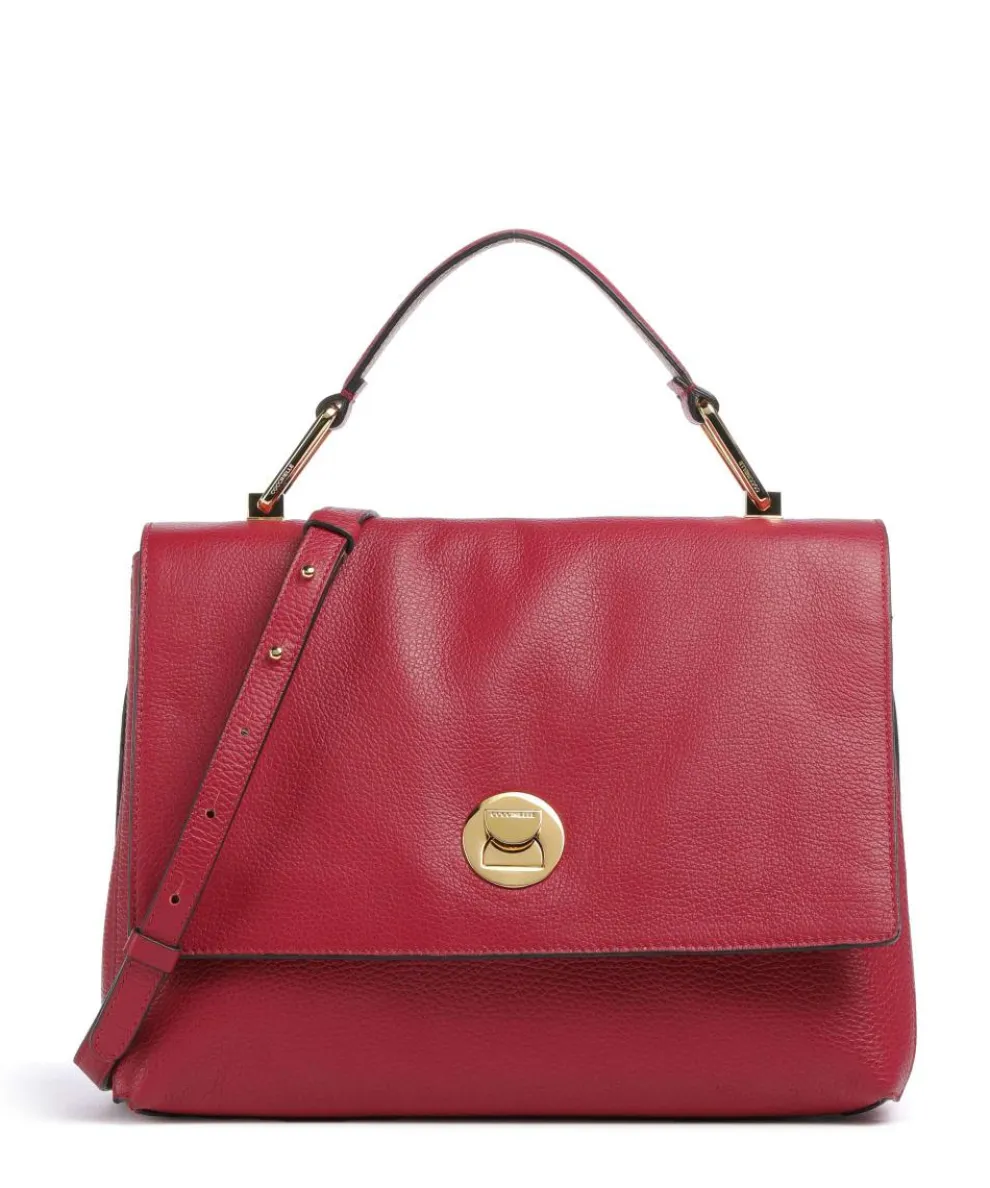Liya Handbag grained leather red