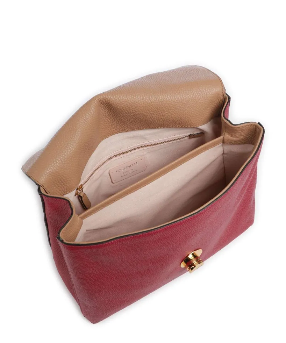 Liya Handbag grained leather red