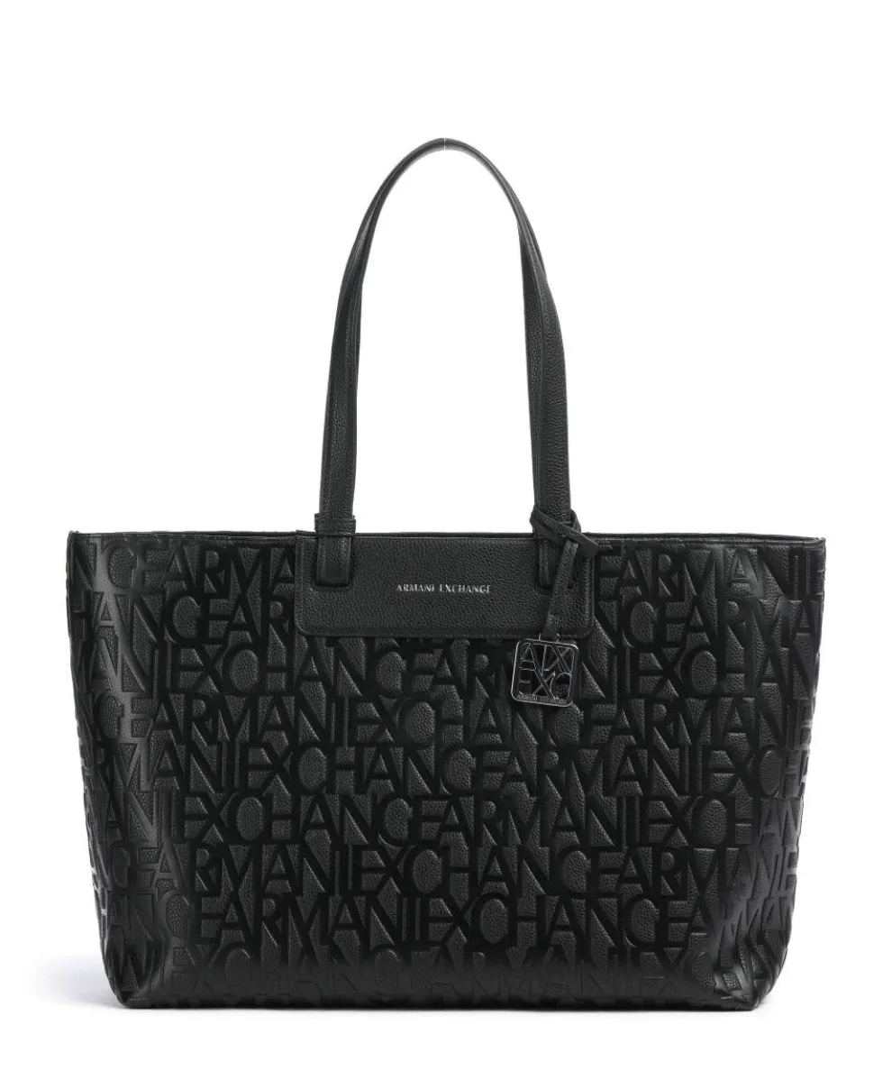 Liz Monogram L Tote bag imitation leather black