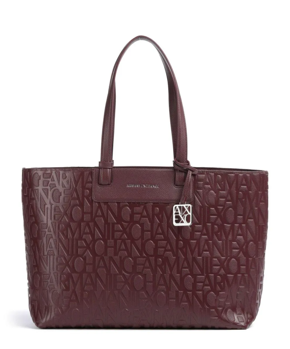 Liz Monogram L Tote bag imitation leather wine