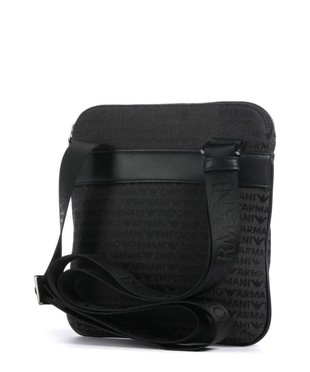 Logo Jacquard Crossbody bag canvas black