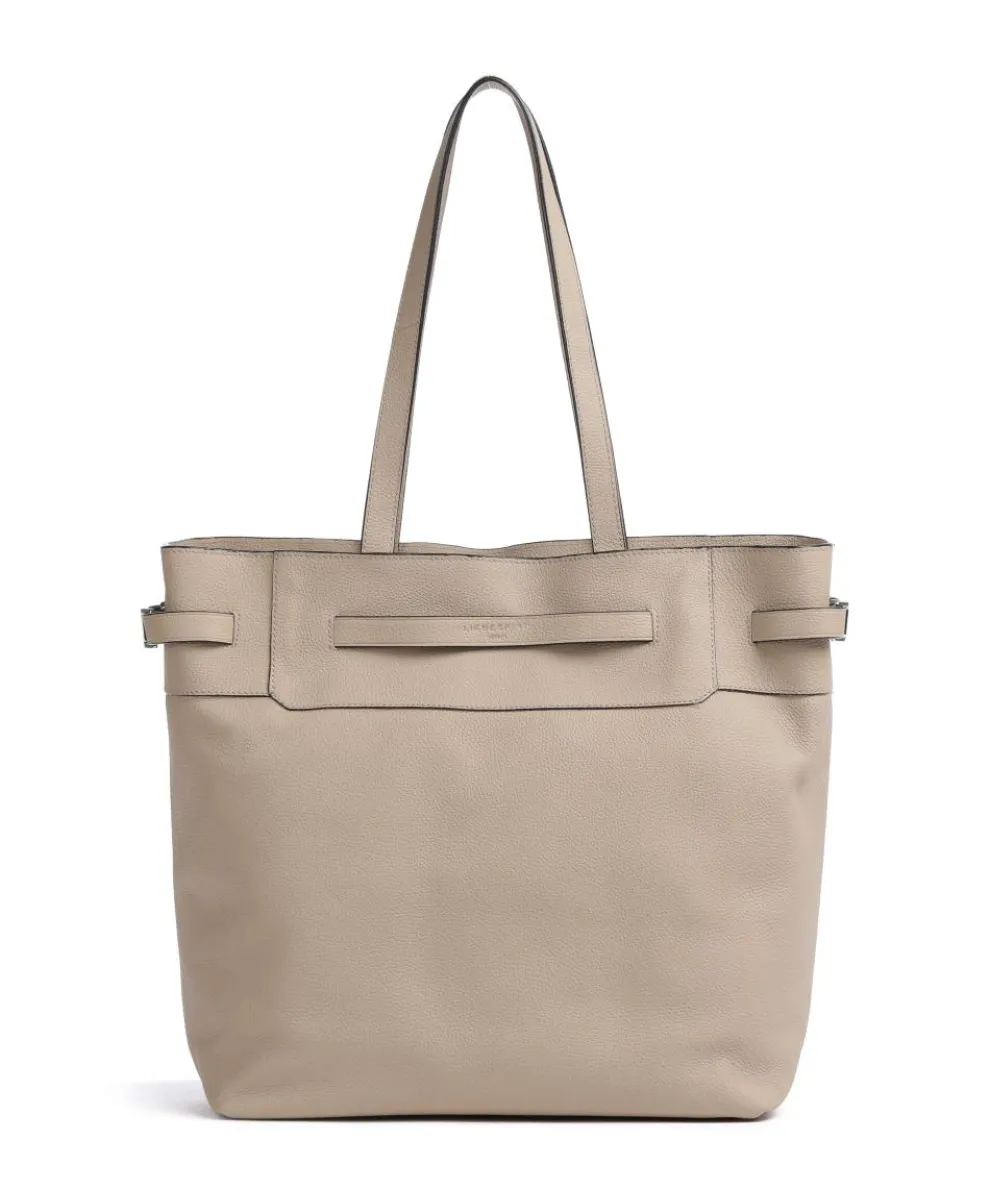 Lora Small Pebble L Tote bag grained leather beige