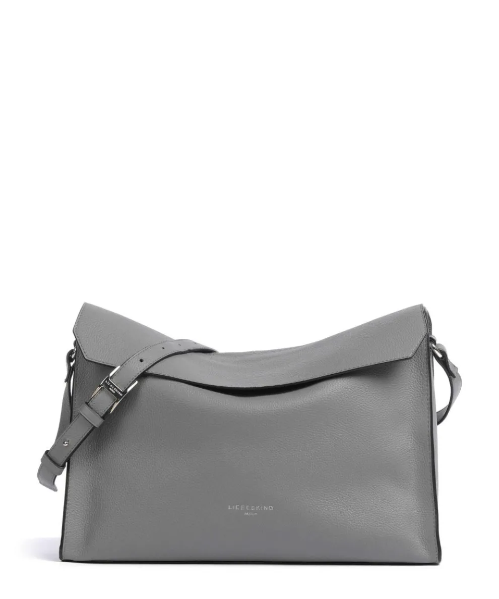 Lora Small Pebble M Shoulder bag grained cow leather grey
