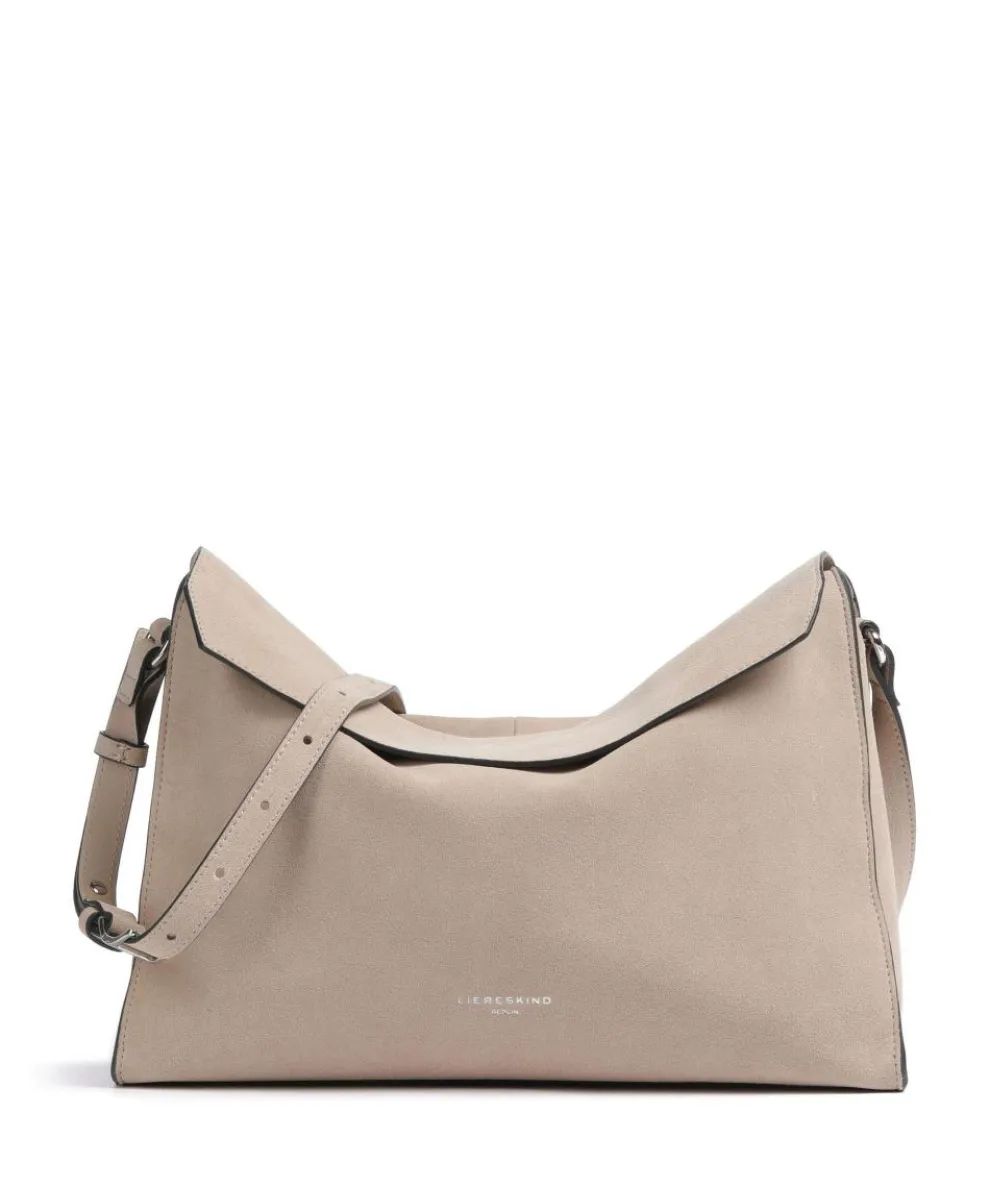 Lora Suede M Crossbody bag brushed leather beige