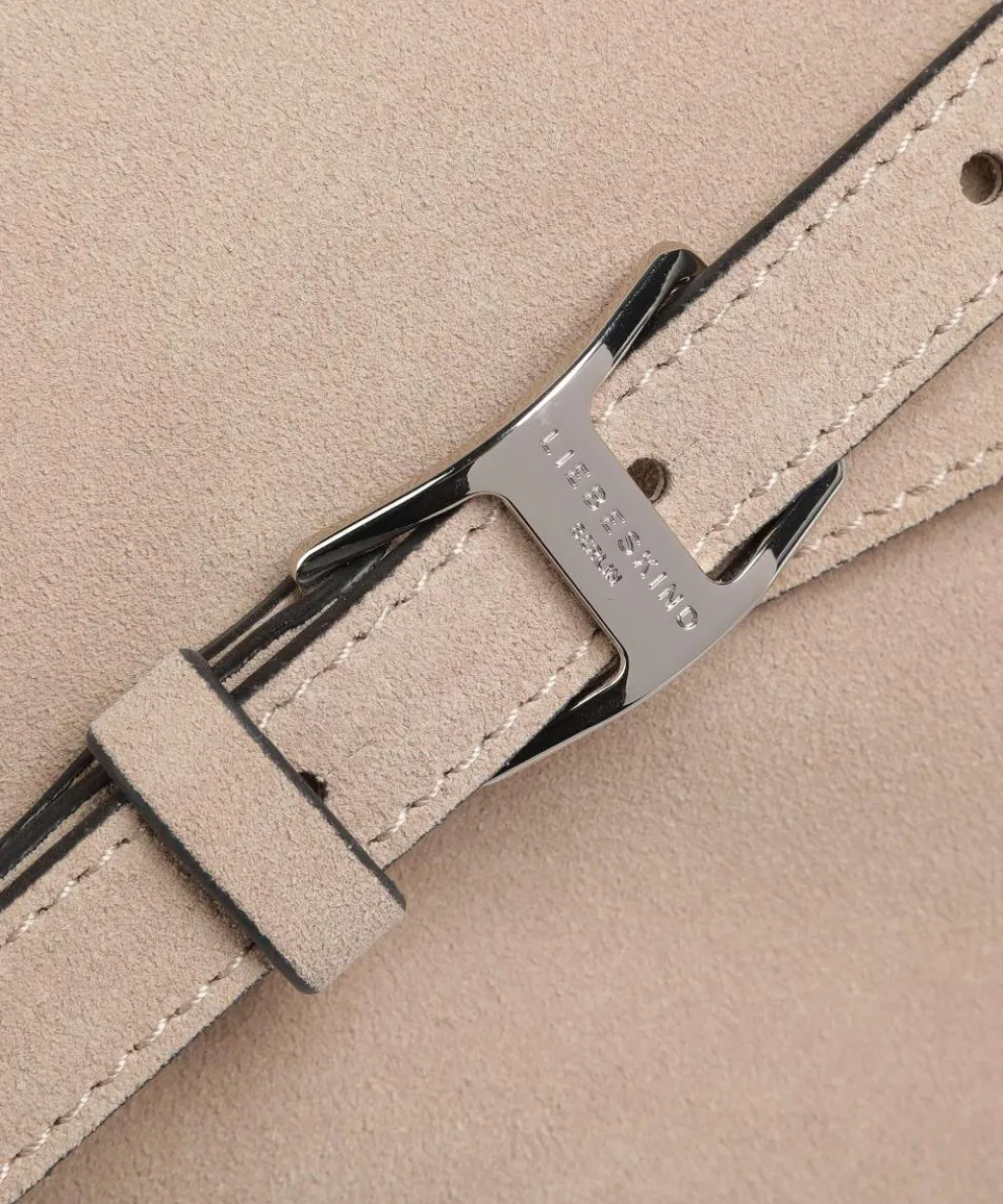 Lora Suede M Crossbody bag brushed leather beige