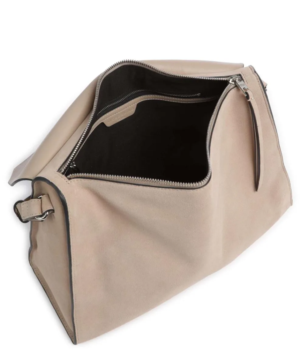 Lora Suede M Crossbody bag brushed leather beige