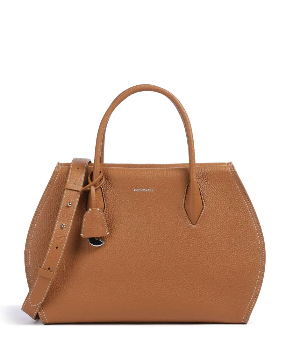 Lord Handbag grained leather brown
