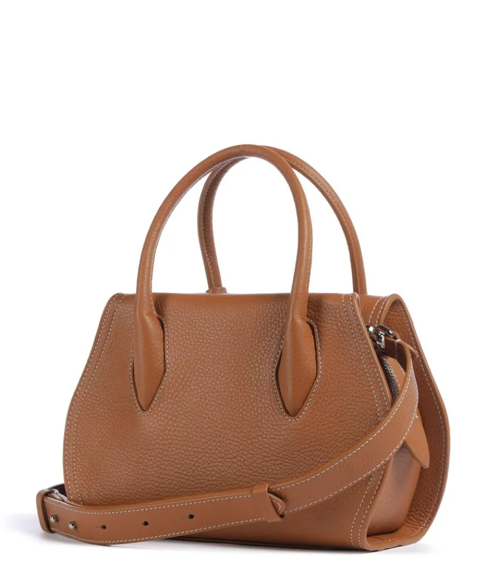 Lord Handbag grained leather brown