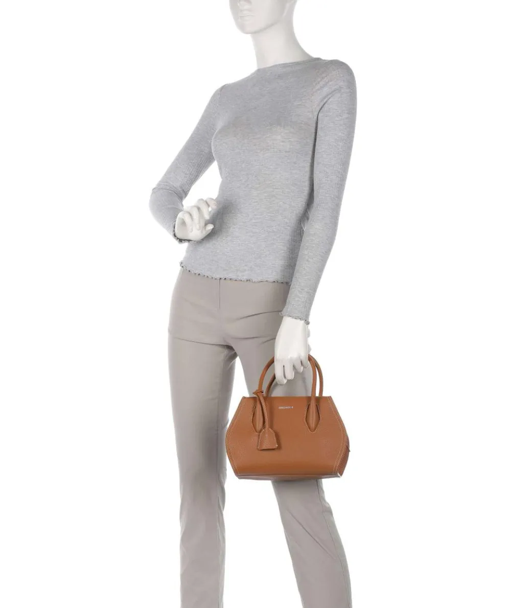 Lord Handbag grained leather brown