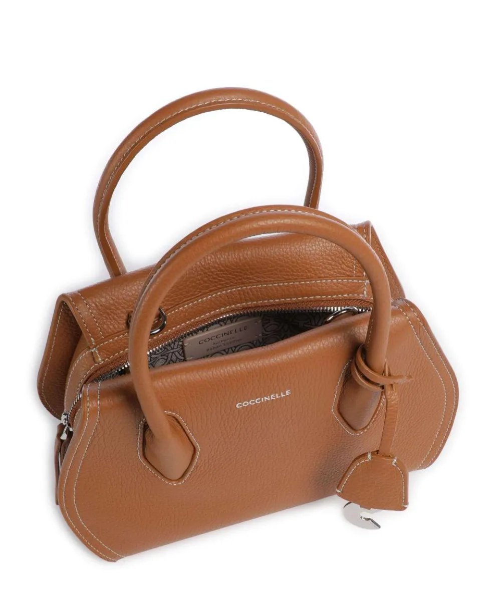 Lord Handbag grained leather brown