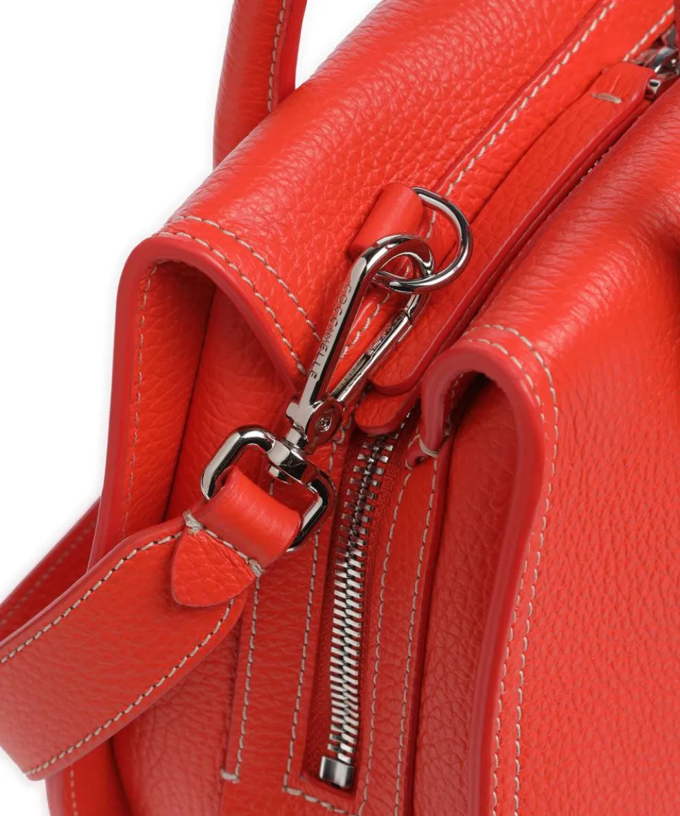 Lord Handbag grained leather orange