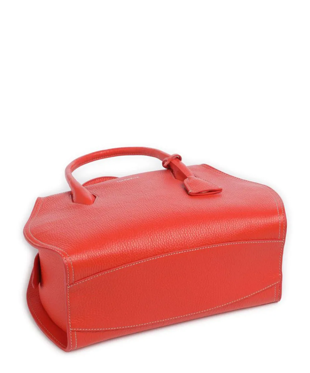 Lord Handbag grained leather orange