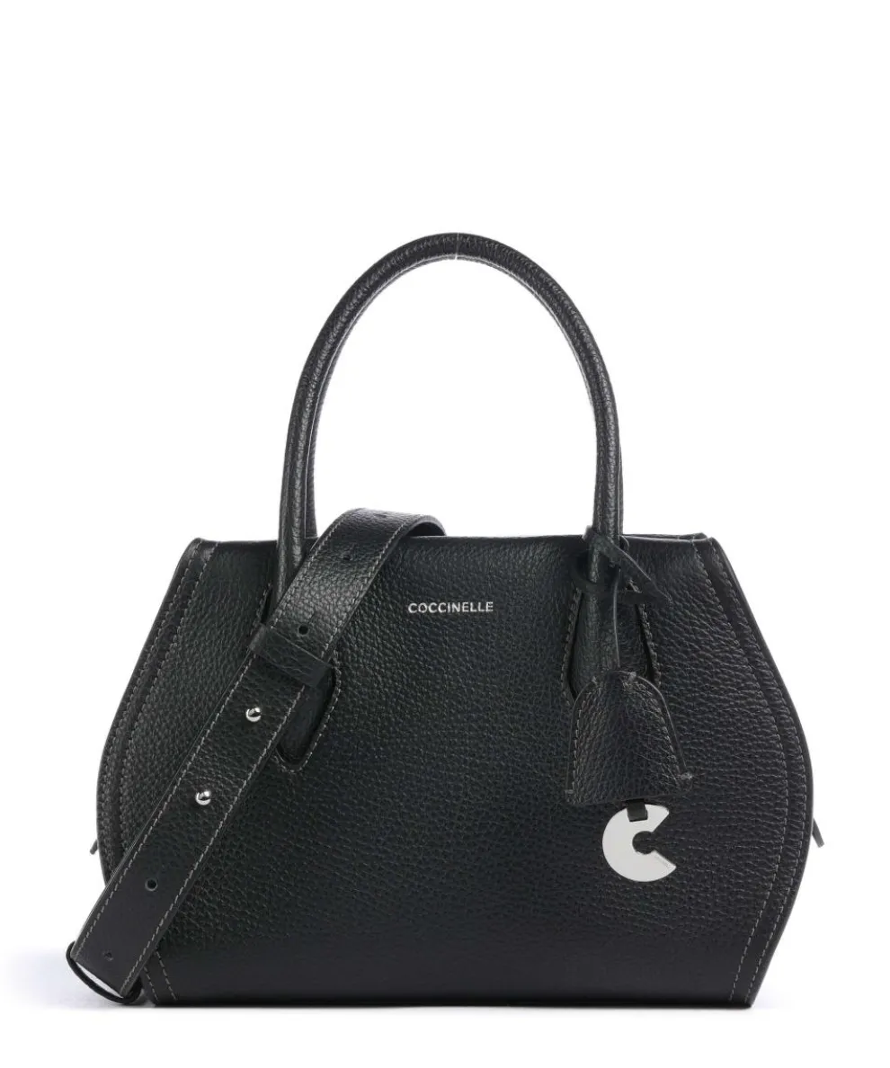 Lord Handbag grained leather black