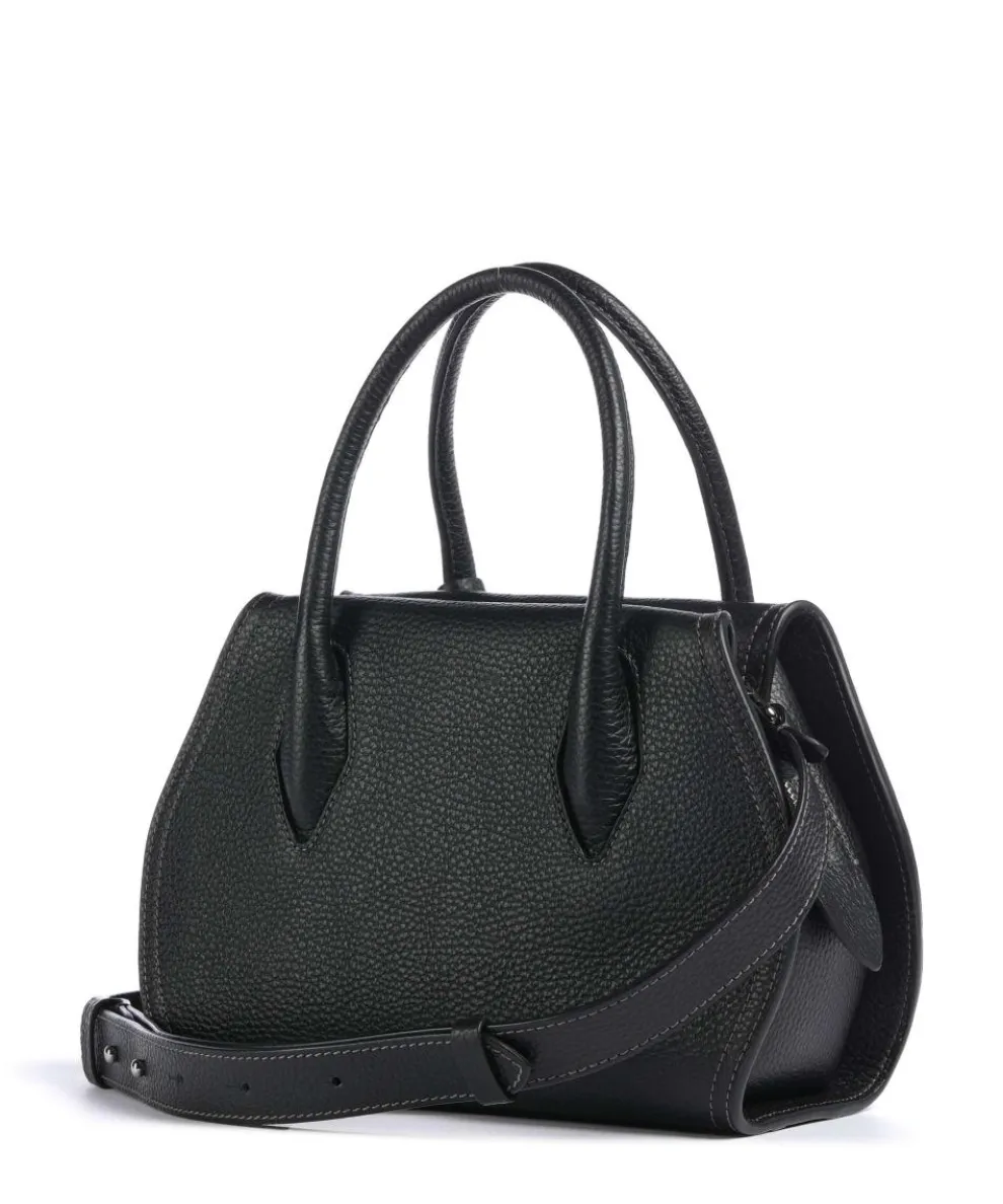 Lord Handbag grained leather black