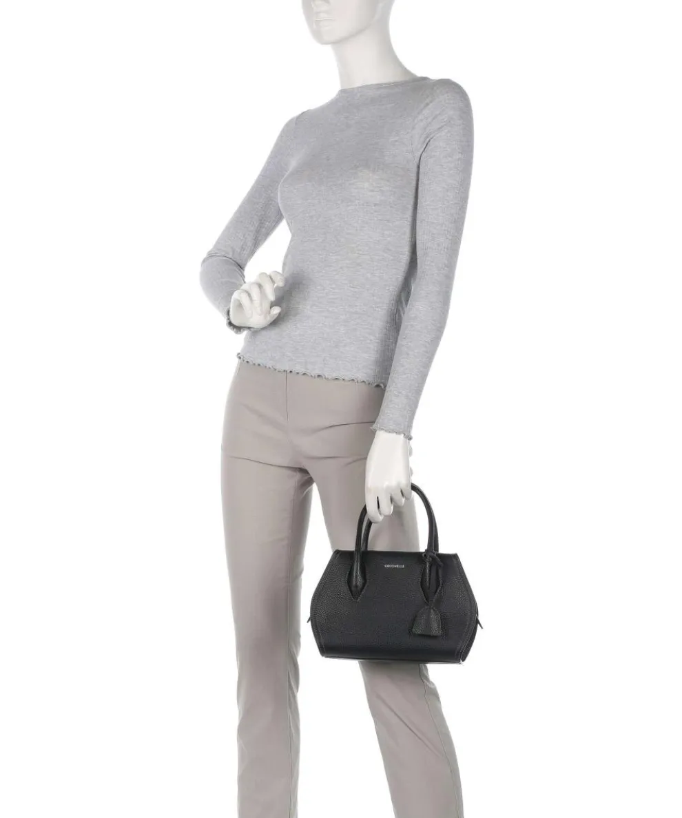 Lord Handbag grained leather black