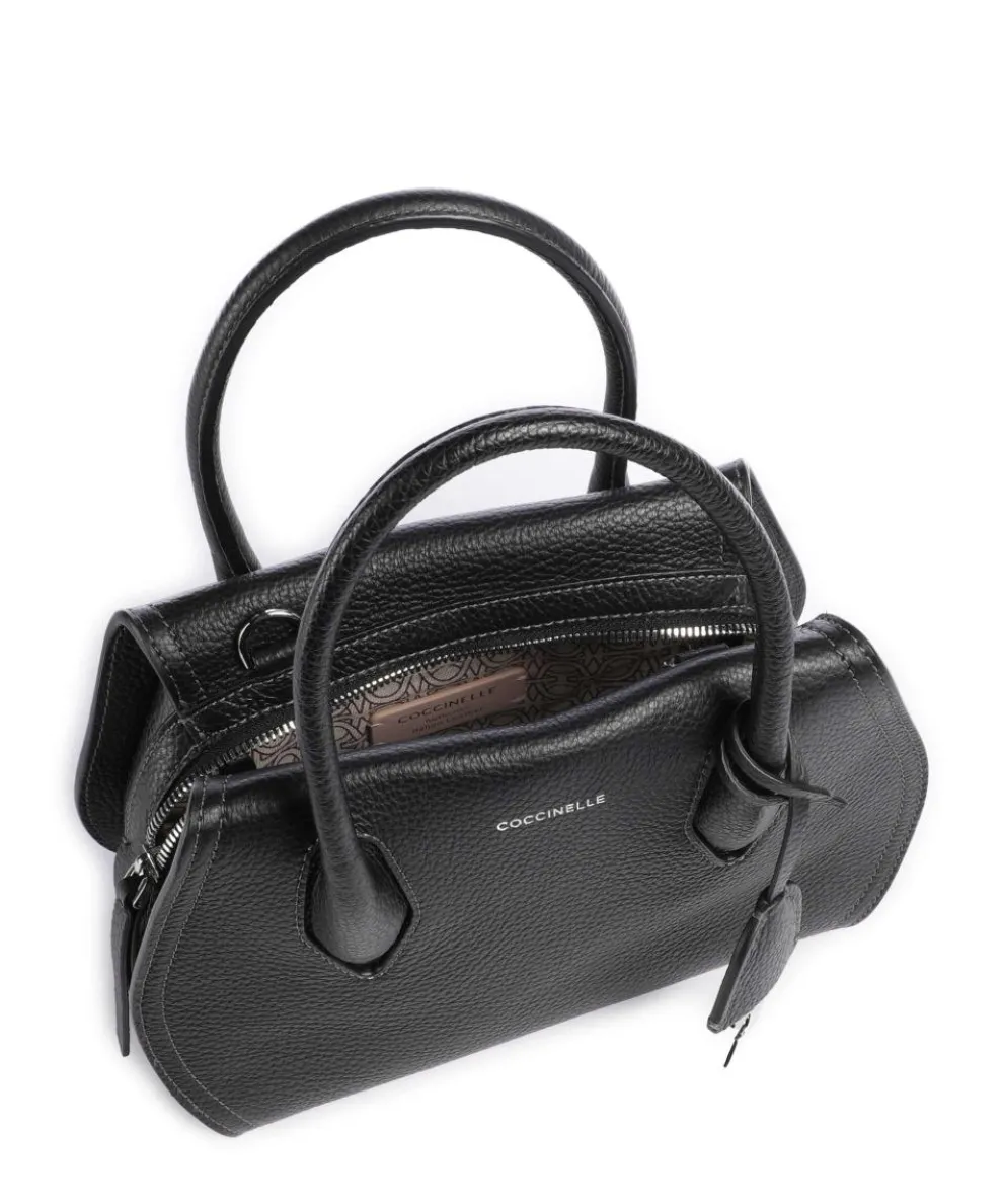 Lord Handbag grained leather black