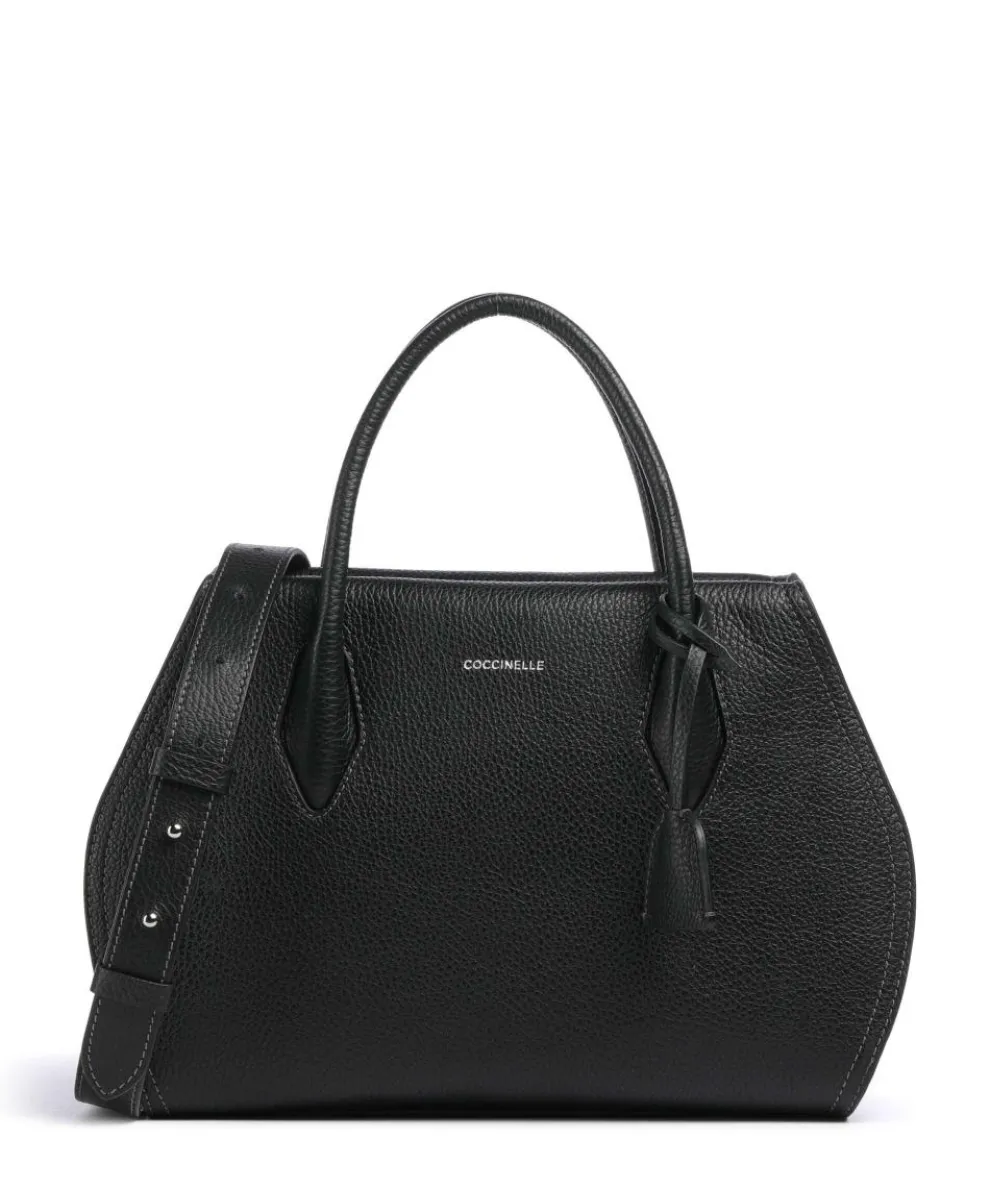 Lord Handbag grained leather black