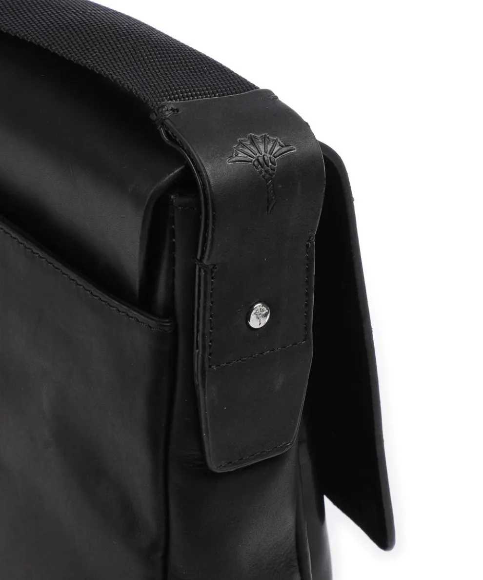 Loreto Janis Messenger bag fine grain cow leather black