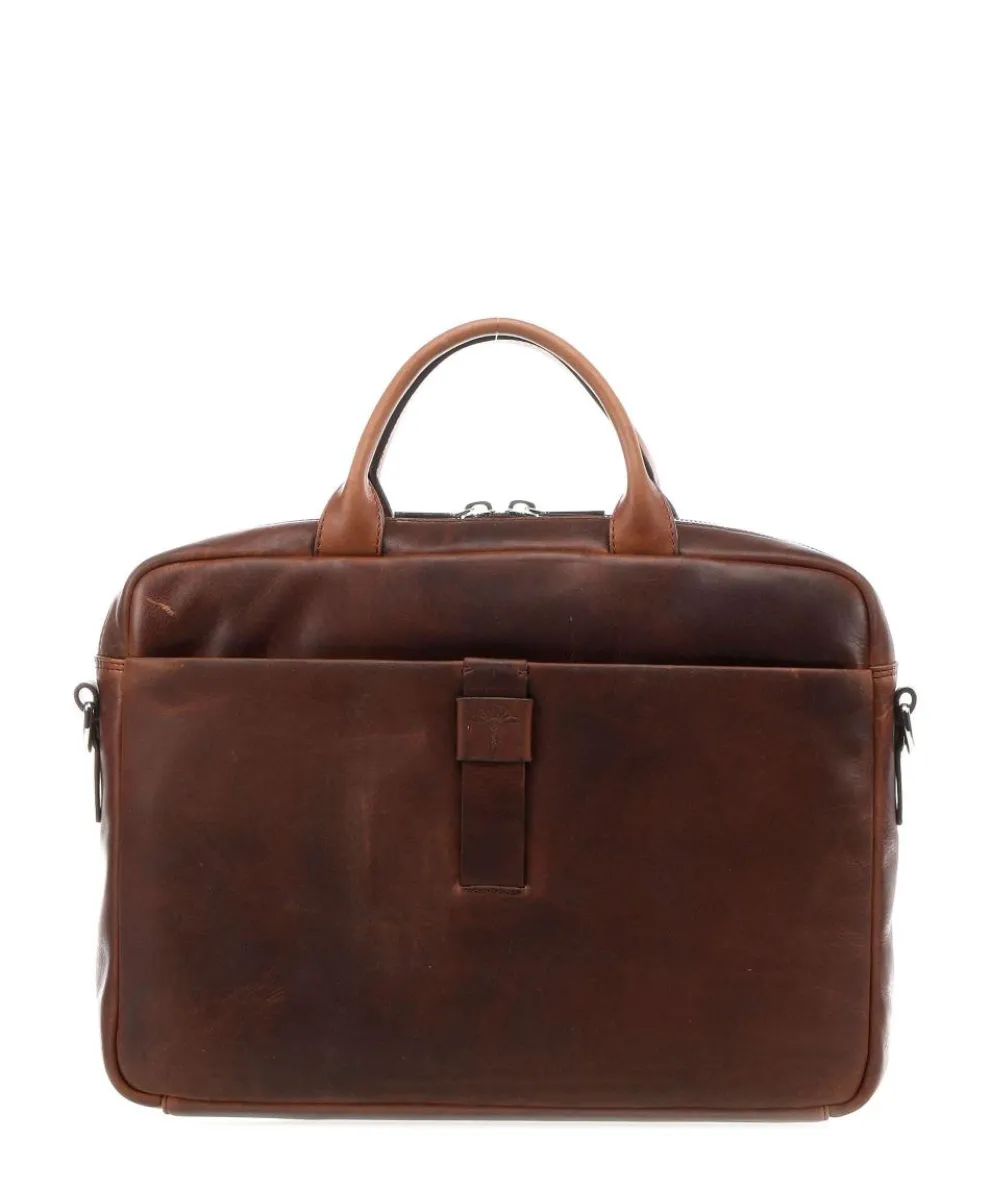 Loreto Pandion Briefcase 14″ pull-up cow leather brown