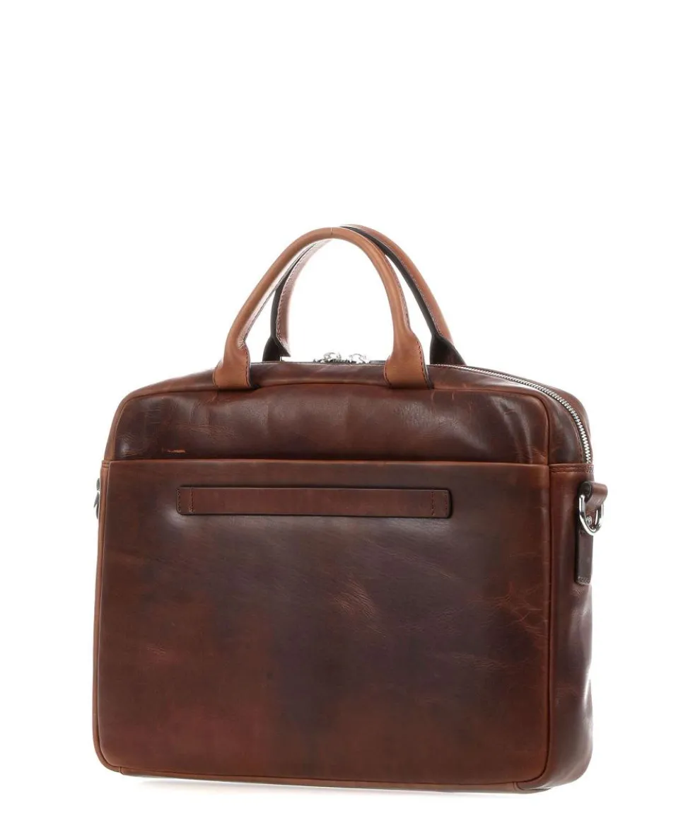 Loreto Pandion Briefcase 14″ pull-up cow leather brown